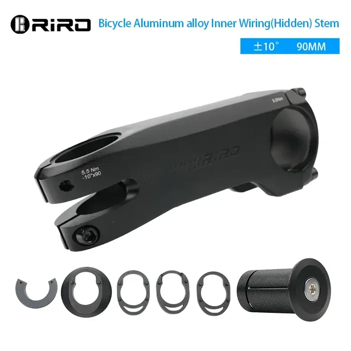 Tige de vélo RIRO 10 ° Tige de vélo en alliage d'aluminium