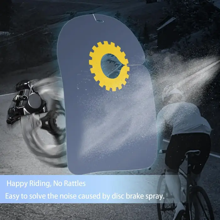 Plaque de protection et de lavage pour freins à disque de vélo