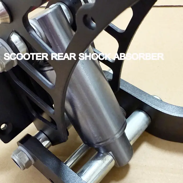 Amortisseur arrière hydraulique pour scooter électrique système de suspension robuste 2000LBS compatible Laotie Boyueda Inxing V7 blanc jaune confort haute performance