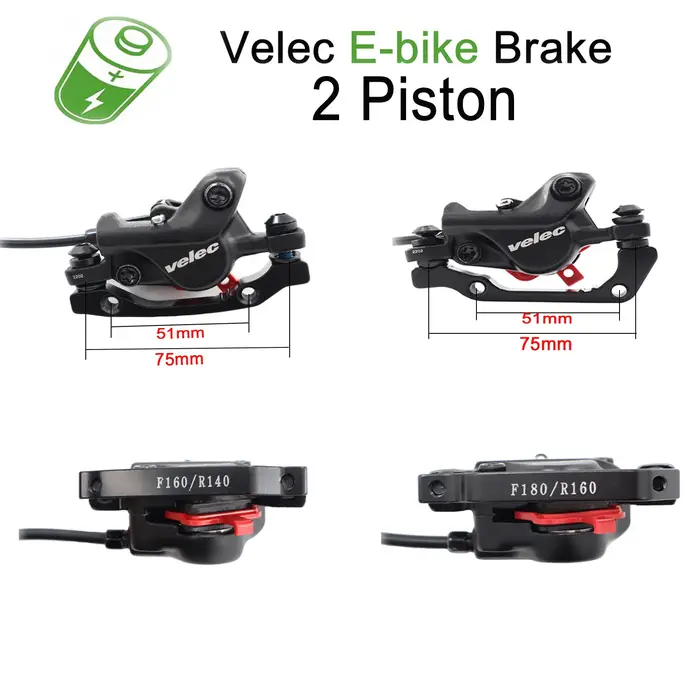 Ensemble de freins à disque hydrauliques Velec EBike pour vélo