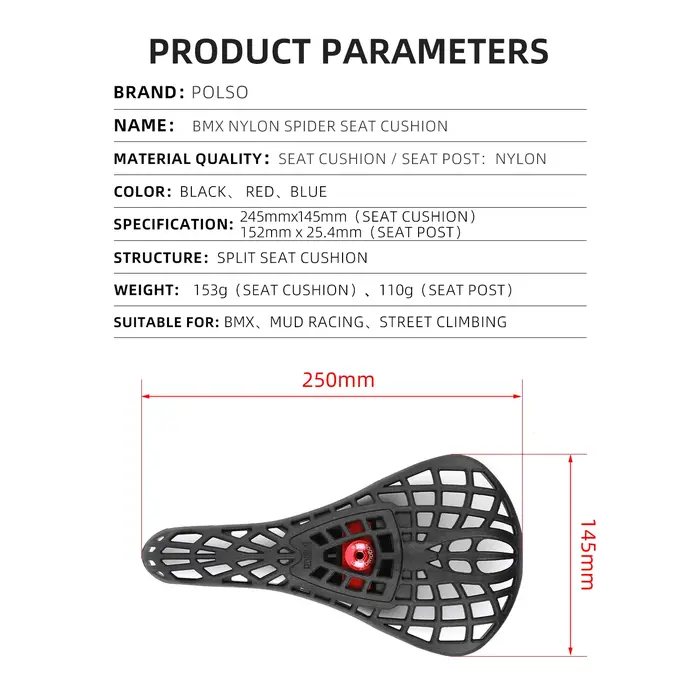 POLSO BMX selle rue essai