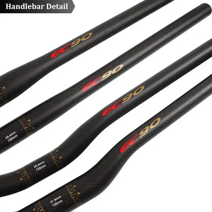 EC90-Guidon VTT ultraléger en fibre de carbone, dimensions 25.4/31.8mm, dimensions 660/680/700/720/7