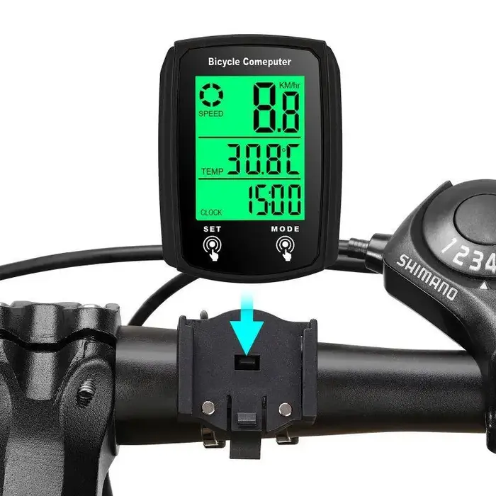 Ordinateur de vélo compteur de vitesse filaire odomètre chronomètre