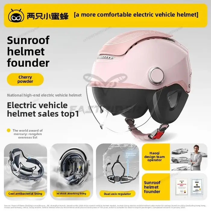 BIBEE 2.0 casque de moto électrique été respirant Jet Scooter demi-casques hommes femmes double lentilles