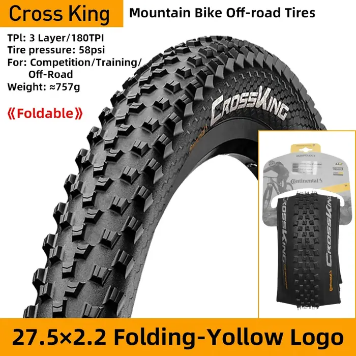 Pneu de VTT Continental CrossKing 27.5/29 x 2.3 pliable