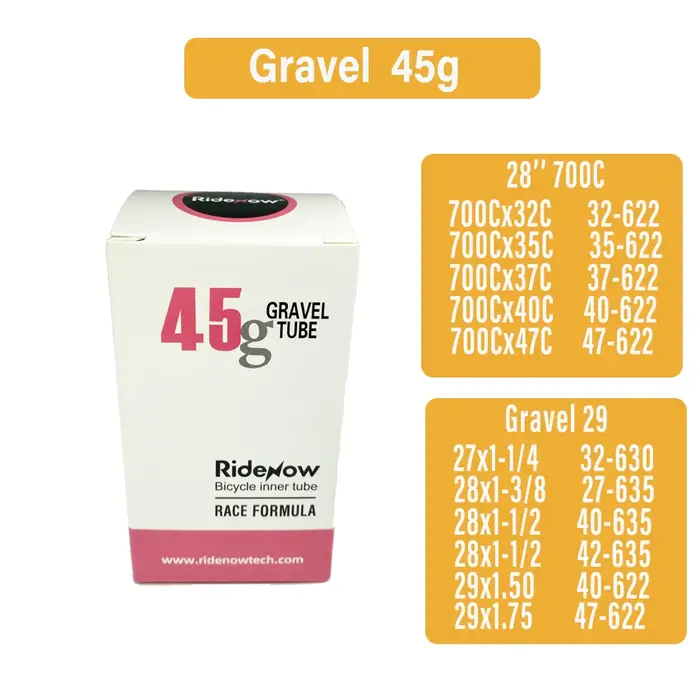 RIDENOW-Chambre à Air en TPU pour Vélo, Gravel, 700C, 700x32, 35, 37, 40C, 47C, Opathy, VTT, 27, 28,