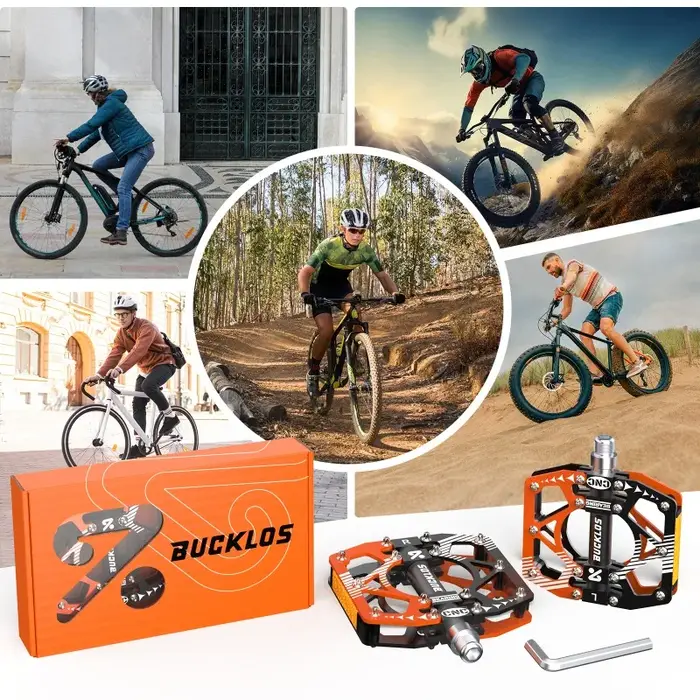 Pédales de vélo de route et de montagne BUCKLOS CNC