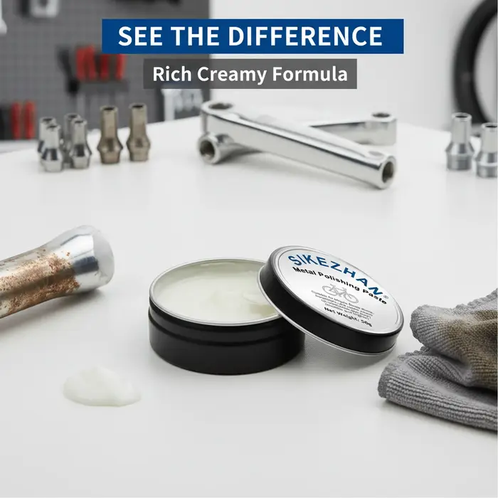 Crème de polissage pour vélo
