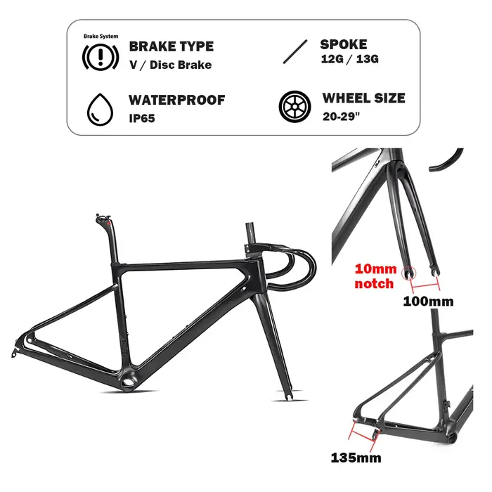 Moteur de roue de vélo électrique 20-29 pouces avec 36V 48V 250W 350W 500W