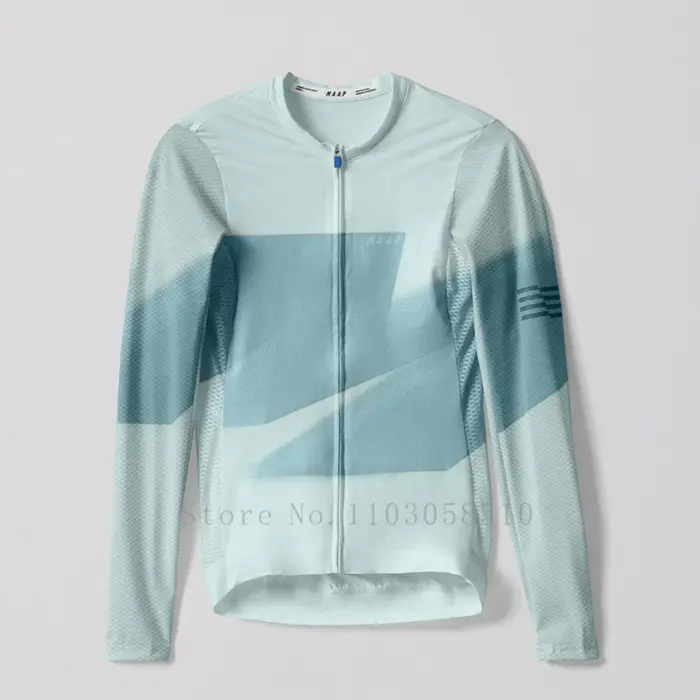 Hommes à manches longues maillot de cyclisme printemps été respirant VTT