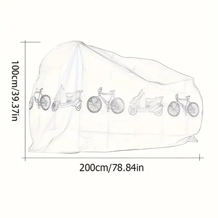 Housse de vélo étanche pour le rangement extérieur