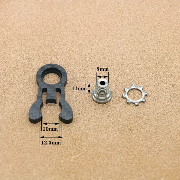 Vélo En Fiber De Carbone Fourche Tête Tube Fixe Boucle + TC4 titane vis Pour Brompton Vélo Pliant Vé