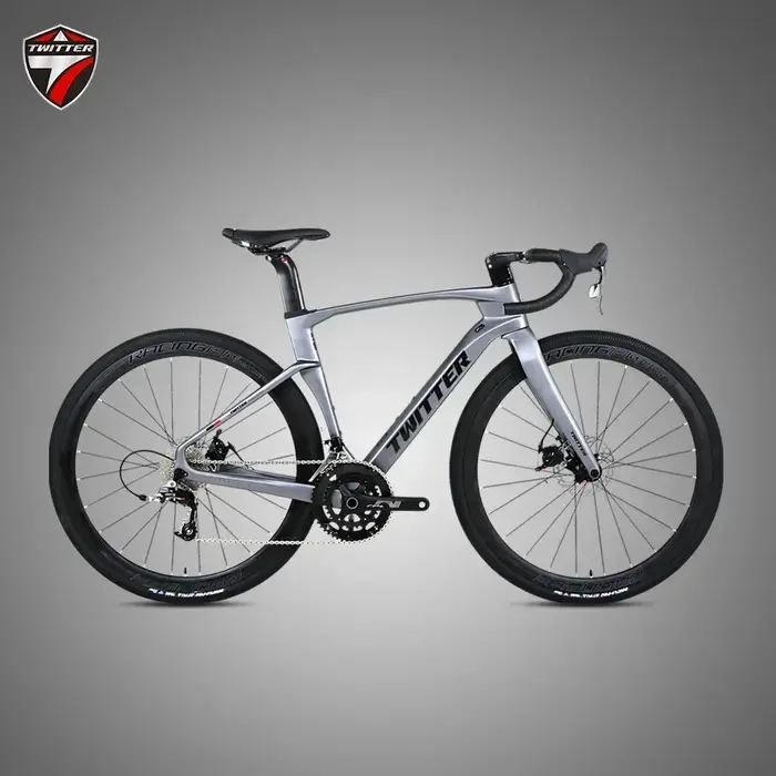Vélo de route en fibre de carbone TWITTER GraveL V3pro 105/R7120-24S avec frein à disque hydraulique