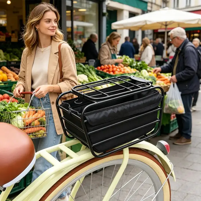 Panier de vélo pour chien pour porte-bagages arrière