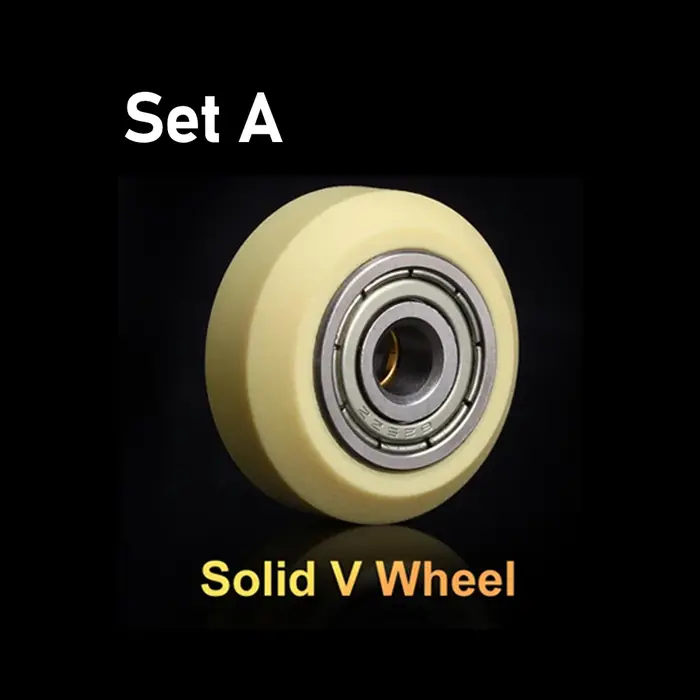 BLV ® Roue en V solide auto-lubrifiante renforcée en Kevlar, résistante à l'usure, pour Voron Prus