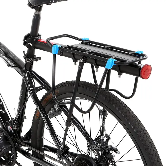 Porte-bagages arrière réglable en alliage d'aluminium pour VTT