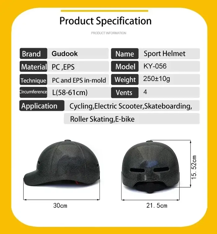 Casque de vélo électrique hommes femmes casquette de Baseball Moto Scooter casques de sécurité équipement de cyclisme Casco Patinete Eléctrico Bicicleta