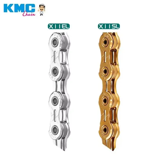 Chaîne de vélo KMC X8 X9 X10 X11 X12 pour route/VTT 8v 9v 10v 11v 12v 118L 126L, chaîne de vélo électrique avec Quick-Link pour SHIMANO SRAM