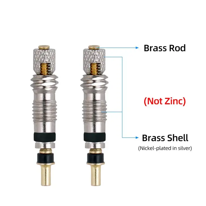 Deemount Presta noyau de Valve en laiton FV buse de remplacement vtt vélo de route Tubeless pièces de Service outil de retrait en alliage joint torique en option