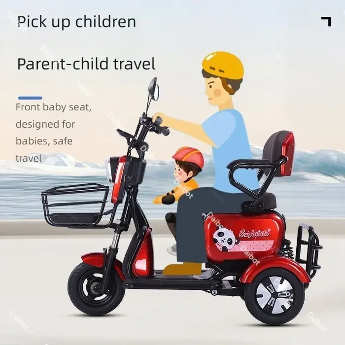 Tricycle électrique pliable pour femmes