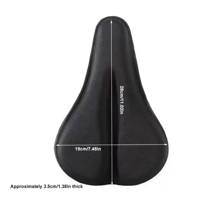 Housse de selle de vélo rembourrée