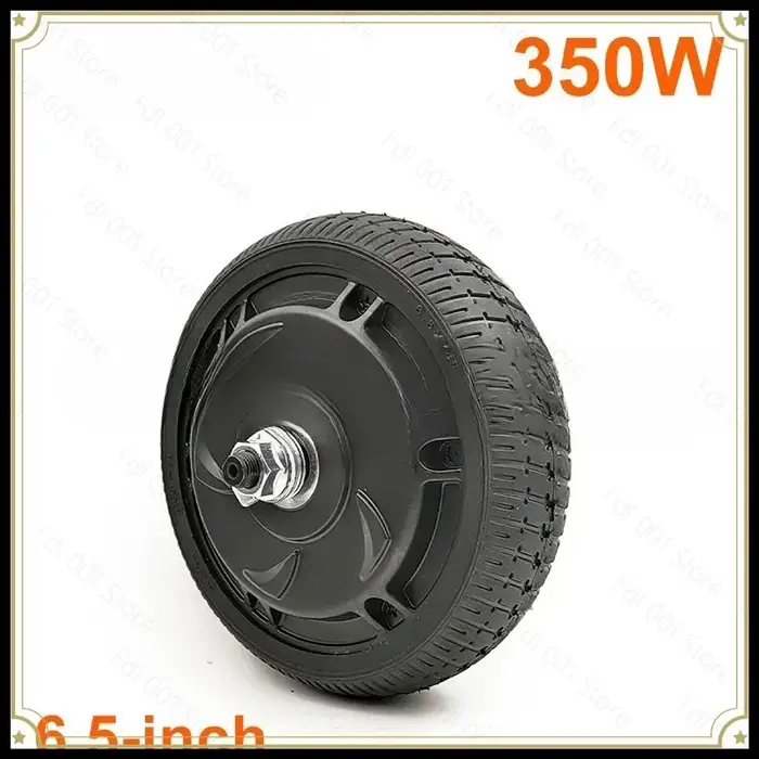 Moteur de scooter électrique sans engrenage 24V/36V/48V/350W pour roue pleine de 6