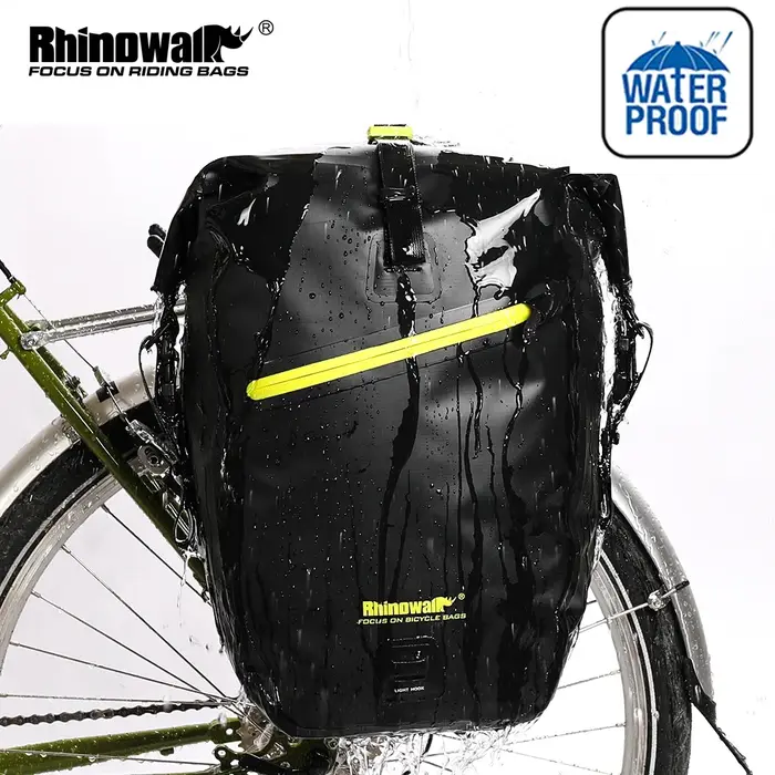 Rhinowalk sac de vélo étanche sacoche 20-23L grande capacité vtt sac de coffre de vélo support arrière de vélo sac arrière sac latéral de siège arrière