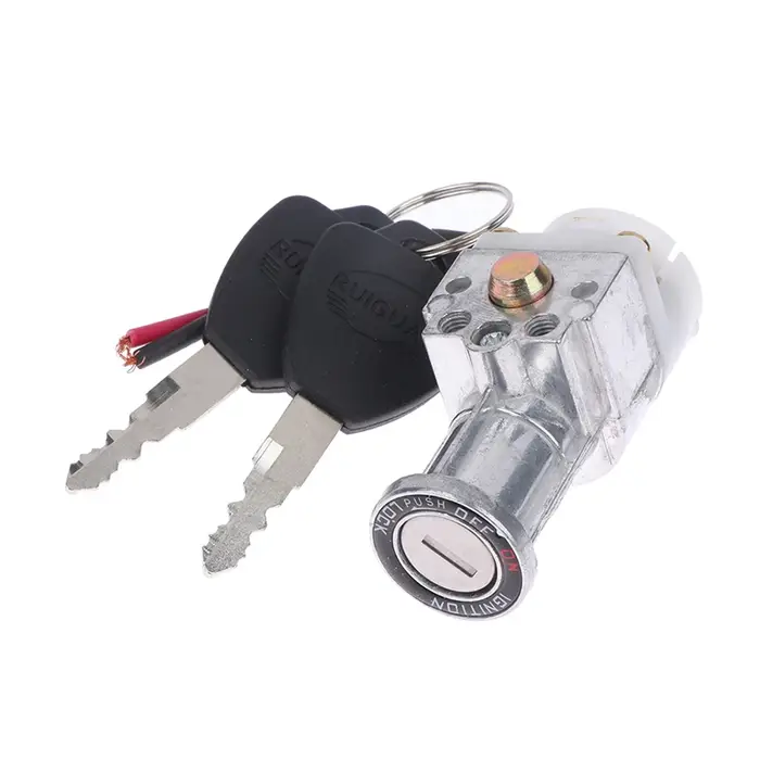 Serrure de batterie pour vélo électrique, interrupteur à clé marche/arrêt, type de tête plus grande,