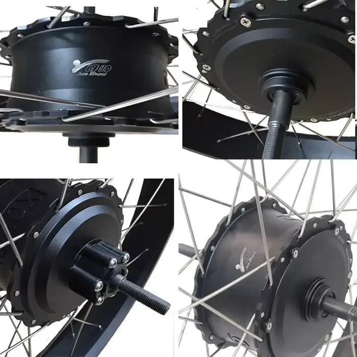 Kit de conversion de vélo électrique Fat Bike 48V 1000W avec moteur arrière sans balais et pneus 4.0 pouces (20/26