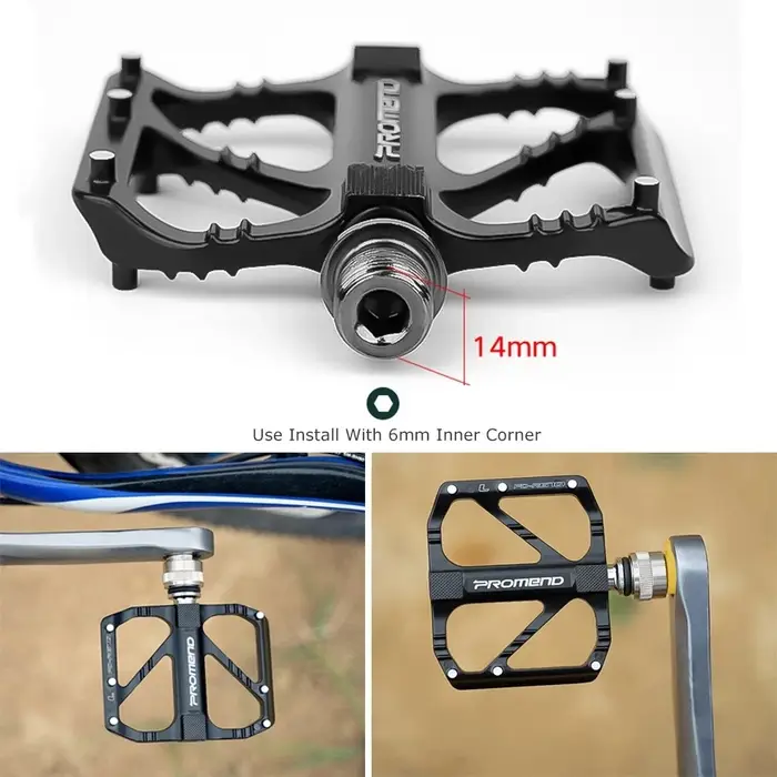 Pédale de vélo de route ultralégère en alliage d'aluminium