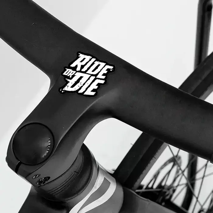 Autocollants pour VTT - 1 autocollant en PVC imperméable et durable pour tube avant de vélo