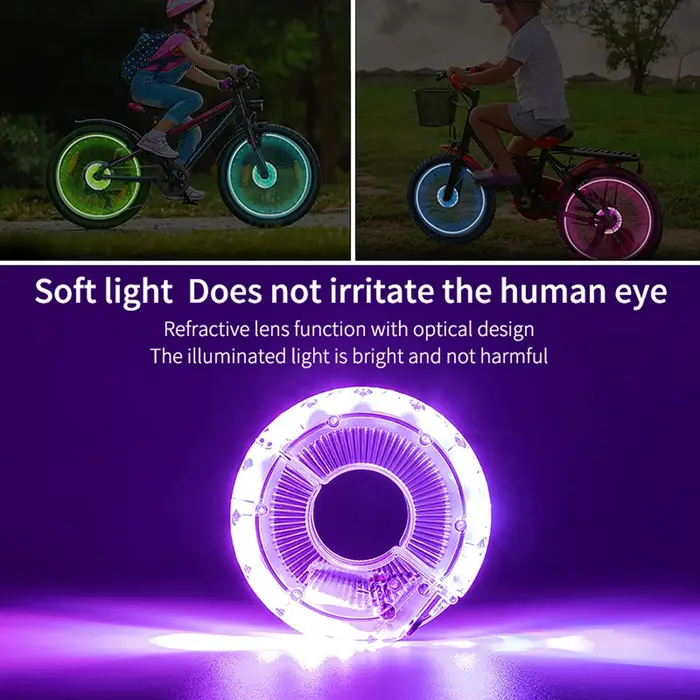 Feux de roue de vélo LED