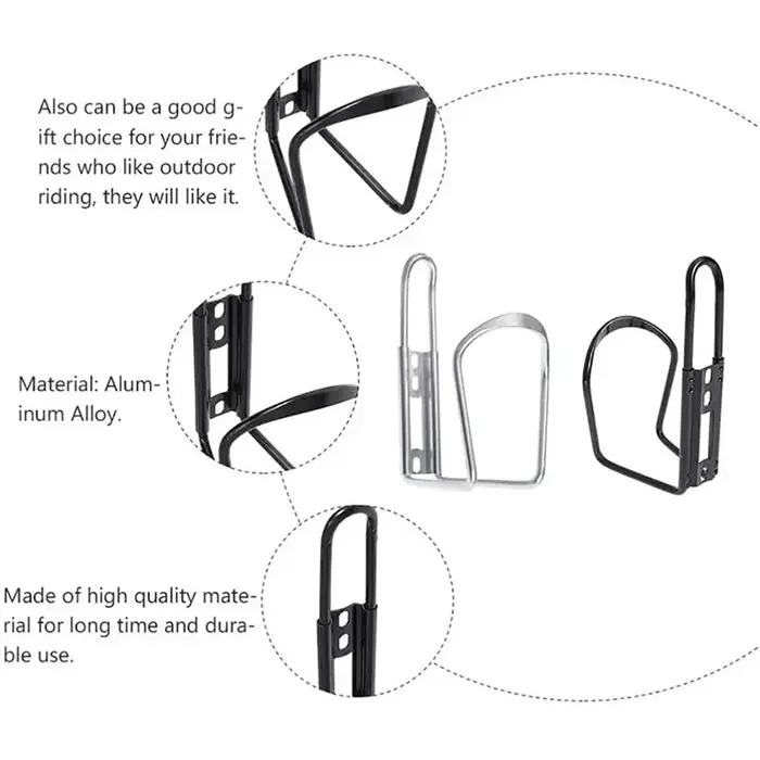 Porte-bouteille T1 en alliage d'aluminium pour vélo de montagne pliant