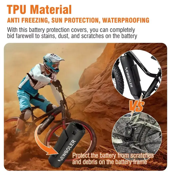 NEWBOLER housse de protection pour batterie de vélo électrique sac