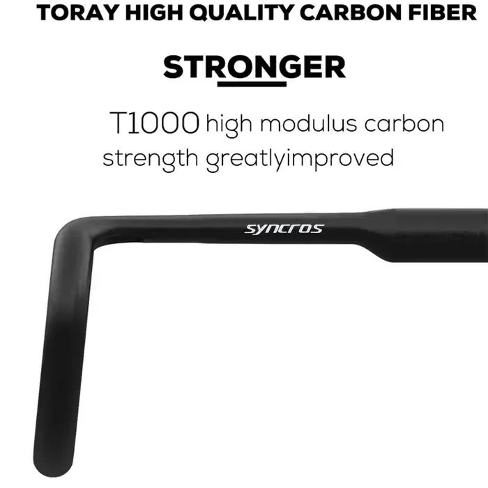 Guidon de vélo de route en carbone 260g Aero Comfort