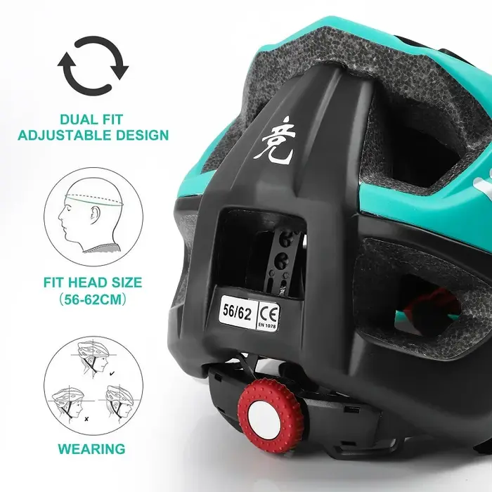 WEST BIKING – Casque de sécurité respirant et ultraléger pour VTT