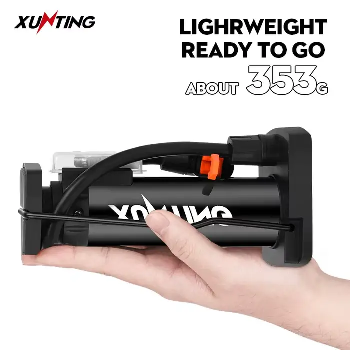 Xunting 140PSI Haute Pression Pompe À Vélo AV FV Portable Air Gonfleur Pied