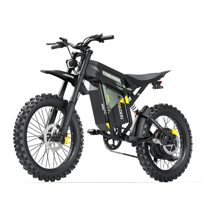 Vélo de montagne électrique pour adultes COSWHEEL R6000, moteur 7000W, 60V 30AH, vélo électrique à d