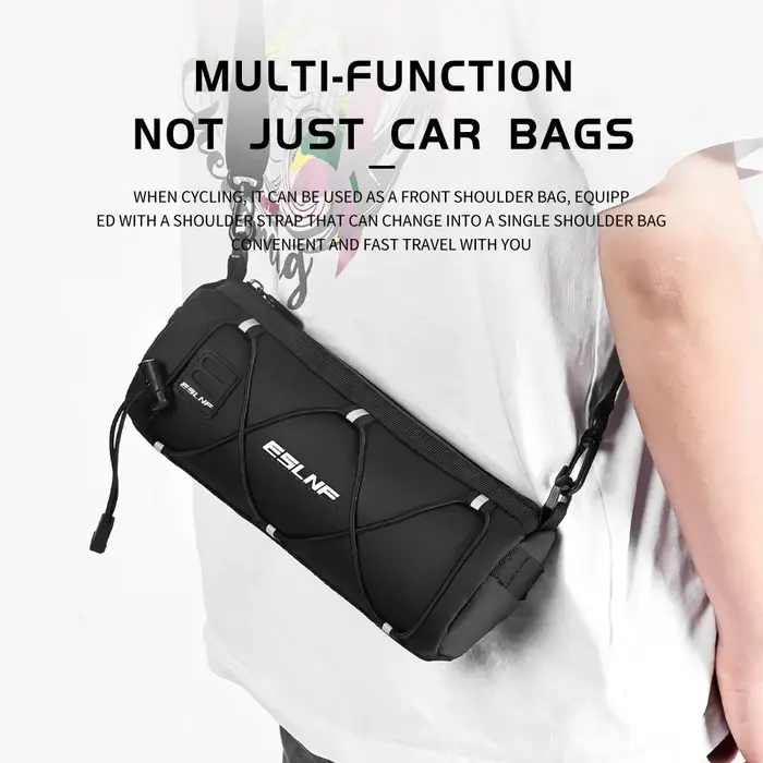 ESLNF sac avant de vélo stockage de grande capacité à l'extérieur sac d'équitation multifonction étanche sac