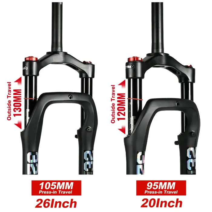 Nanlio – fourche de Suspension Fat Bike 20/26 pouces