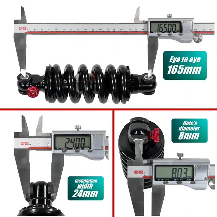 KKE 165mm 2000LBS/IN Suspension hydraulique réglable pour Scooter électrique TEVERUN BLADE GT GT + II 2 FIGHTER 11 + 11 SUPREME 7260R