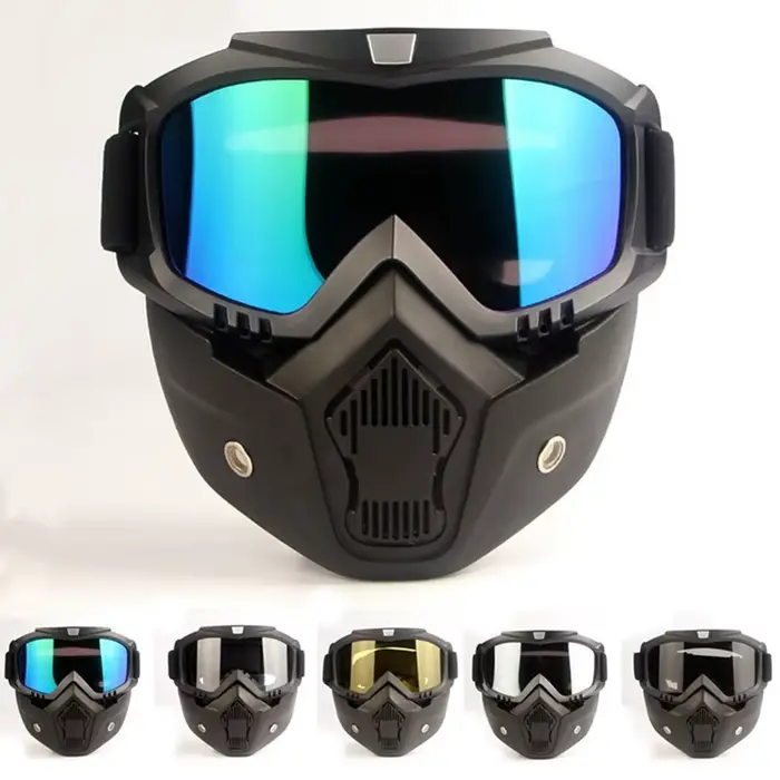 Casque de vélo intégral avec masque anti-buée