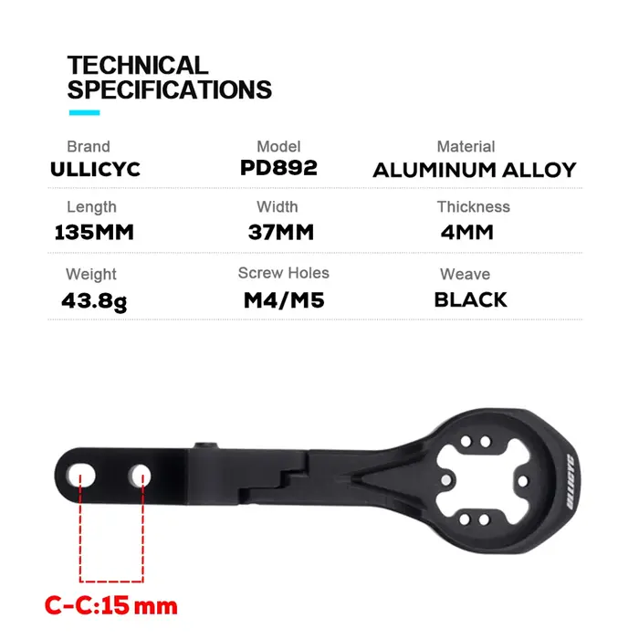 Cervelo S5 Aerobar guidon intégré vélo support d'ordinateur universel en alliage d'aluminium