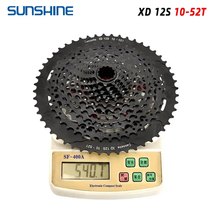 SUNSHINE XD Structure vélo Cassette 12 vitesses 9T-50T noir VTT roue libre 12V pour Sram XD