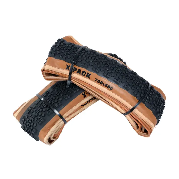 ONTRACK PLIÉ PLIER GRAVEL 700X38C 700X40C 700X45V X-PACK 30TPI PEAU BROWN WALL NOIR