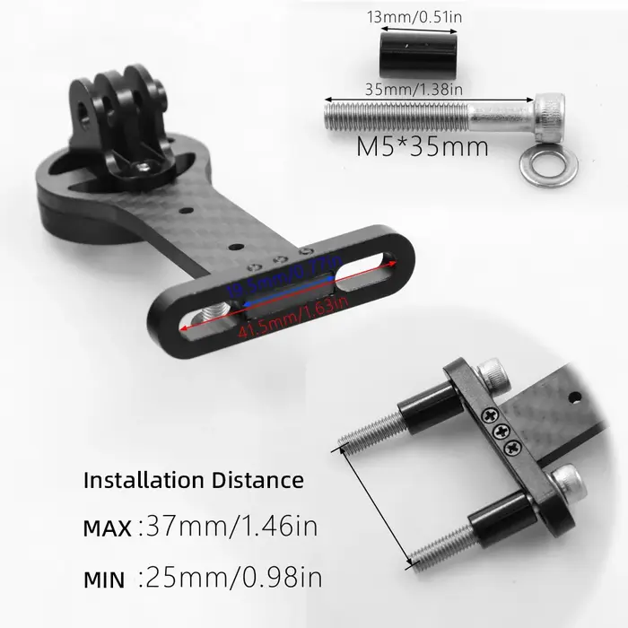 Support de vélo Garmin en carbone