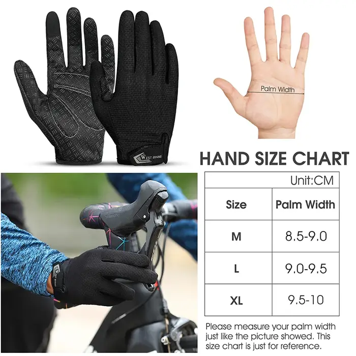 WEST BIKING – gants de cyclisme d'été