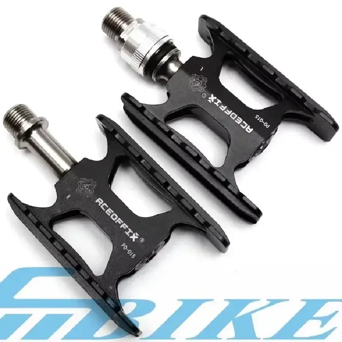 Pédale d'essieu de vélo pliable en titane ultralégère pour pédale brompton à dégagement rapide pour BMX croiseurs et vélos de montagne