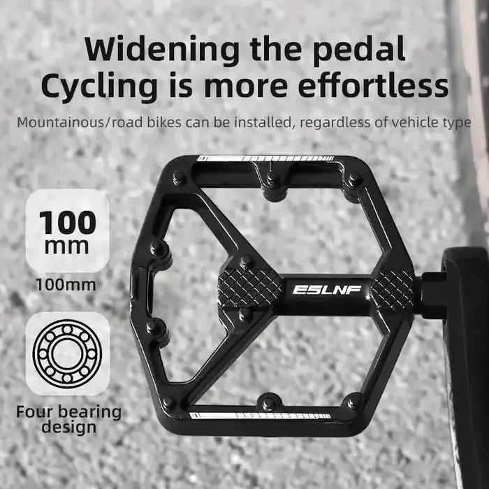 Pédales de vélo ESLNF en alliage d'aluminium