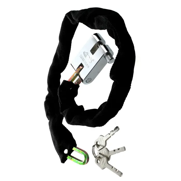 Chaîne de sécurité pour vélo ou moto lourde,serrure en métal, renforcé, de 101 cm,